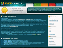 Tablet Screenshot of crearjoomla.com